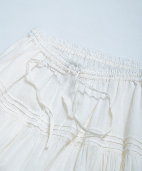 レース切替タックギャザースカート（スカート）｜Crisp（クリスプ）
