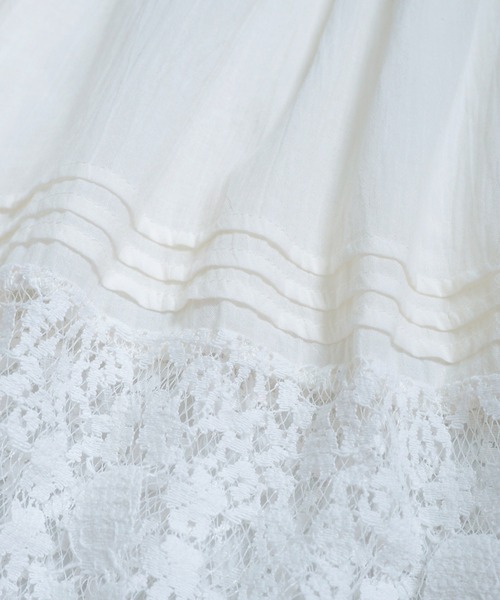 レース切替タックギャザースカート（スカート）｜Crisp（クリスプ）