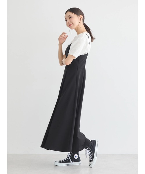 earth music&ecology(アースミュージックアンドエコロジー)の「プリーツジャンドレ(ワンピース・レディース・ブラック/ブルー/ベージュ・M/S)」の11枚目の写真