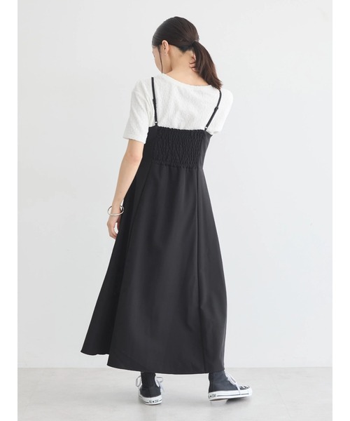 earth music&ecology(アースミュージックアンドエコロジー)の「プリーツジャンドレ(ワンピース・レディース・ブラック/ブルー/ベージュ・M/S)」の12枚目の写真