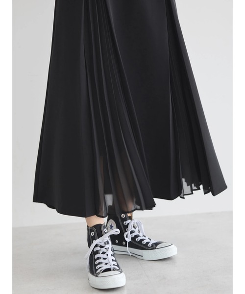 earth music&ecology(アースミュージックアンドエコロジー)の「プリーツジャンドレ(ワンピース・レディース・ブラック/ブルー/ベージュ・M/S)」の15枚目の写真