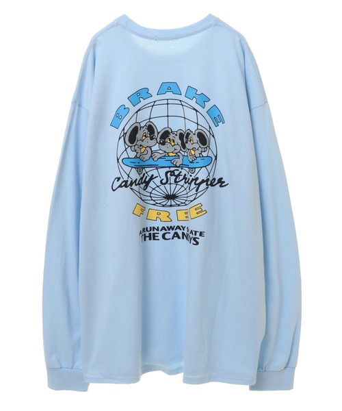 Candy Stripper（キャンディストリッパー）の「BRAKE FREE L/S Tシャツ（Tシャツ/カットソー・レディース・オフホワイト/ライトブルー/ブラック・2）」の3枚目の写真