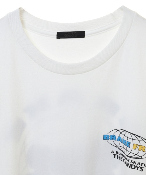 Candy Stripper（キャンディストリッパー）の「BRAKE FREE L/S Tシャツ（Tシャツ/カットソー・レディース・オフホワイト/ライトブルー/ブラック・2）」の8枚目の写真
