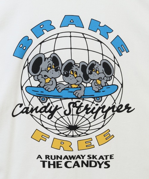 Candy Stripper（キャンディストリッパー）の「BRAKE FREE L/S Tシャツ（Tシャツ/カットソー・レディース・オフホワイト/ライトブルー/ブラック・2）」の12枚目の写真