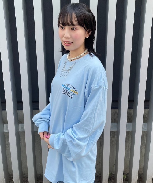 Candy Stripper（キャンディストリッパー）の「BRAKE FREE L/S Tシャツ（Tシャツ/カットソー・レディース・オフホワイト/ライトブルー/ブラック・2）」の16枚目の写真