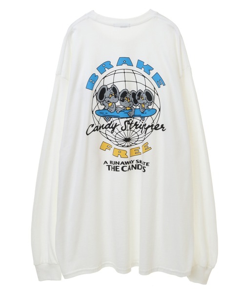 Candy Stripper（キャンディストリッパー）の「BRAKE FREE L/S Tシャツ（Tシャツ/カットソー・レディース・オフホワイト/ライトブルー/ブラック・2）」の20枚目の写真