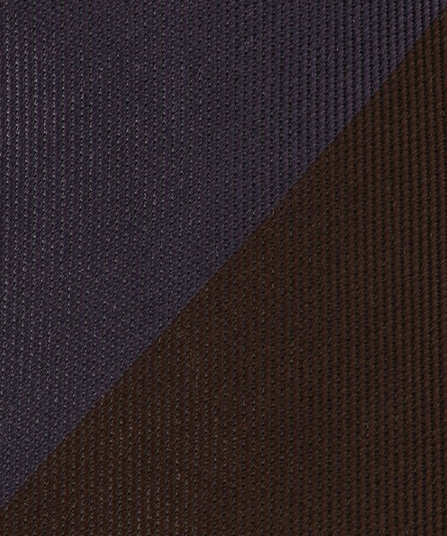 green label relaxing（グリーンレーベルリラクシング）の「GLR シルク③ 8.0cm ストライプ1 ネクタイ（ネクタイ・メンズ・ダークブラウン/ネイビー/ライトブルー・FREE）」の7枚目の写真