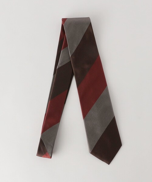 green label relaxing（グリーンレーベルリラクシング）の「GLR シルク③ 8.0cm ストライプ1 ネクタイ（ネクタイ・メンズ・ダークブラウン/ネイビー/ライトブルー・FREE）」の12枚目の写真