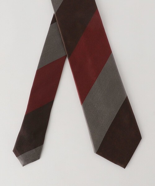 green label relaxing（グリーンレーベルリラクシング）の「GLR シルク③ 8.0cm ストライプ1 ネクタイ（ネクタイ・メンズ・ダークブラウン/ネイビー/ライトブルー・FREE）」の13枚目の写真