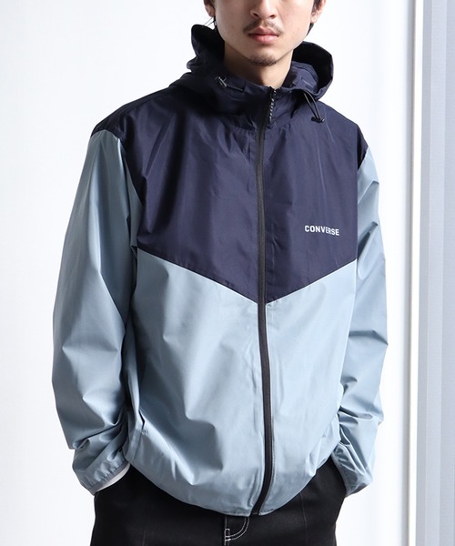 CONVERSE(コンバース)の「【CONVERSE/コンバース】 総裏メッシュ マウンテンパーカー(撥水・防風・UVカット)(マウンテンパーカー・メンズ・ブラック×レッド/ブルー系その他/レディッシュグレー/ネイビー/アイボリー/ブラック・M/L/LL)」の6枚目の写真