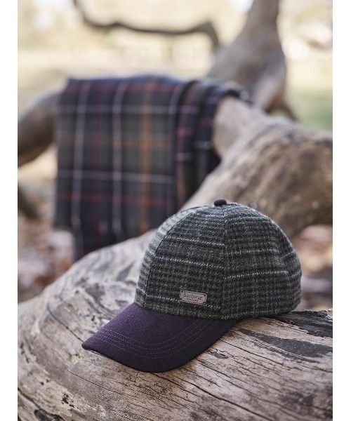 新品Barbour Clyde ツイード タータンチェック キャップ NVY Clyde ツイード タータンチェック キャップ｜アクセサリー｜バブアー