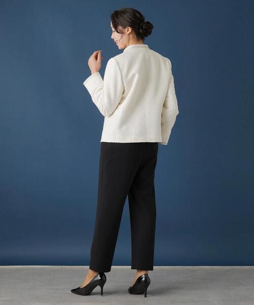 Leilian(レリアン)の「ノーカラージャケット(ノーカラージャケット・レディース・アイボリー・13/17)」の4枚目の写真