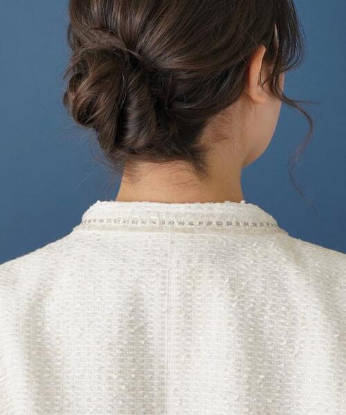 Leilian(レリアン)の「ノーカラージャケット(ノーカラージャケット・レディース・アイボリー・13/17)」の10枚目の写真