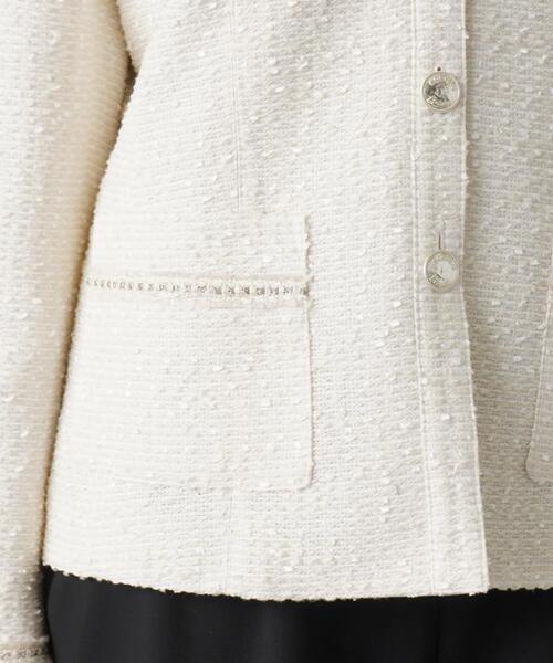 Leilian(レリアン)の「ノーカラージャケット(ノーカラージャケット・レディース・アイボリー・13/17)」の12枚目の写真