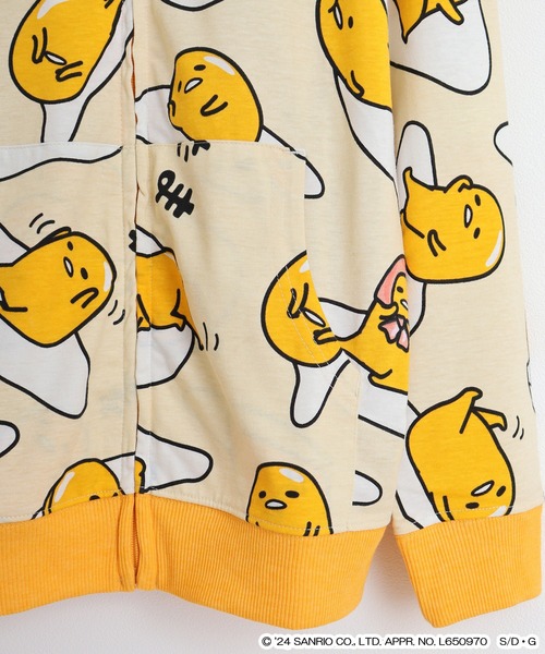 ぐでたま総柄プリントZIPパーカー（パーカー）｜sanrio（サンリオ）の