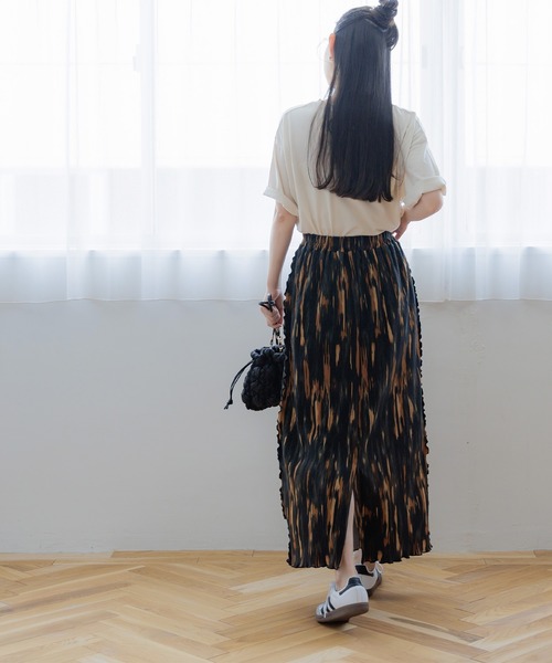 coca（coca）（コカ）の「メロウ加工プリーツスカート（スカート・レディース・B/A・L/M）」の8枚目の写真