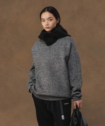 ヘビーウェイト 杢スウェット ニット / ユニセックス