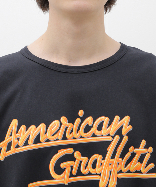 Cloveru（クローバル）の「Cloveru / クローバル  AMERICAN GRAFFITI LOGO（Tシャツ/カットソー・メンズ・ブラック・MEDIUM/LARGE）」の6枚目の写真
