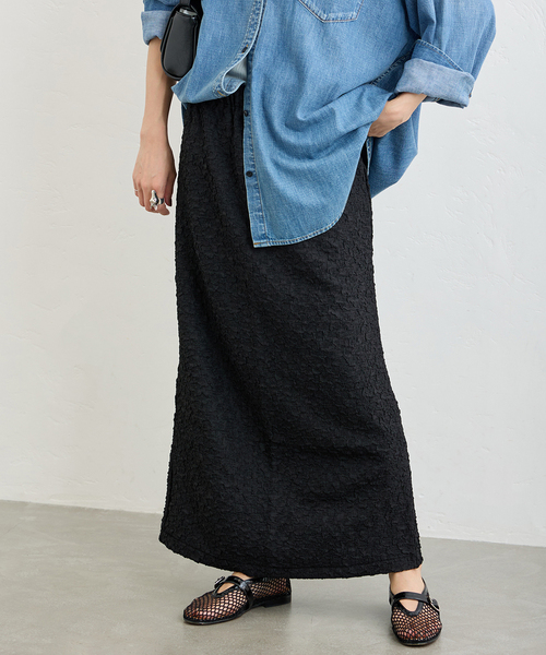 JOURNAL STANDARD(ジャーナルスタンダード)の「《追加2》シャーリングタイトスカート(スカート・レディース・ブラック・FREE)」の17枚目の写真