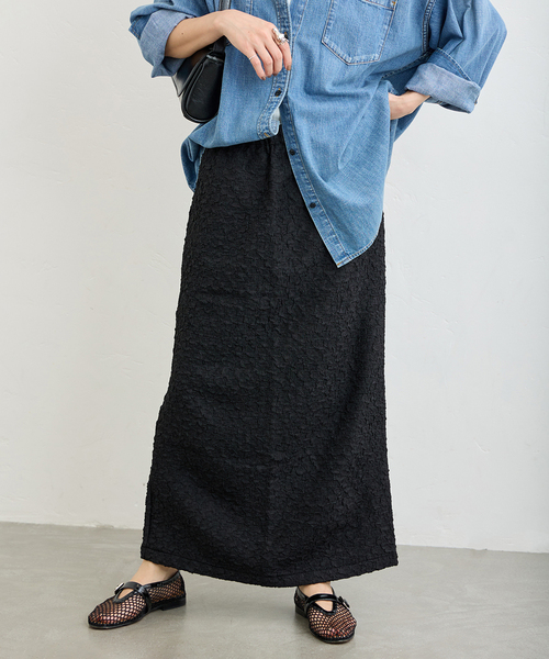 JOURNAL STANDARD(ジャーナルスタンダード)の「《追加2》シャーリングタイトスカート(スカート・レディース・ブラック・FREE)」の15枚目の写真