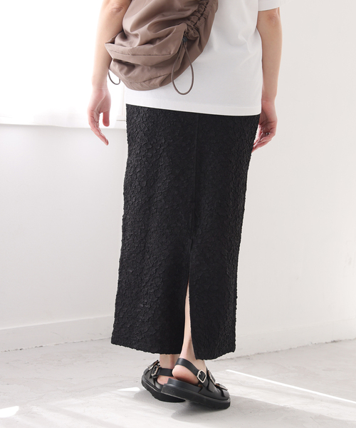 JOURNAL STANDARD(ジャーナルスタンダード)の「《追加2》シャーリングタイトスカート(スカート・レディース・ブラック・FREE)」の8枚目の写真