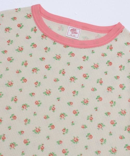JEMORGAN(ジェーイーモーガン)の「【JEMORGAN / ジェーイーモーガン】花柄ワッフル クレリッククルーネックロンT(PACK入り)(Tシャツ/カットソー・レディース・ピンク系1/パープル系1/ブルー系2/ブルー系1・F)」の17枚目の写真