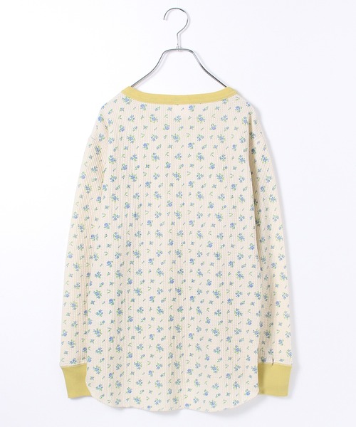 JEMORGAN(ジェーイーモーガン)の「【JEMORGAN / ジェーイーモーガン】花柄ワッフル クレリッククルーネックロンT(PACK入り)(Tシャツ/カットソー・レディース・ピンク系1/パープル系1/ブルー系2/ブルー系1・F)」の12枚目の写真