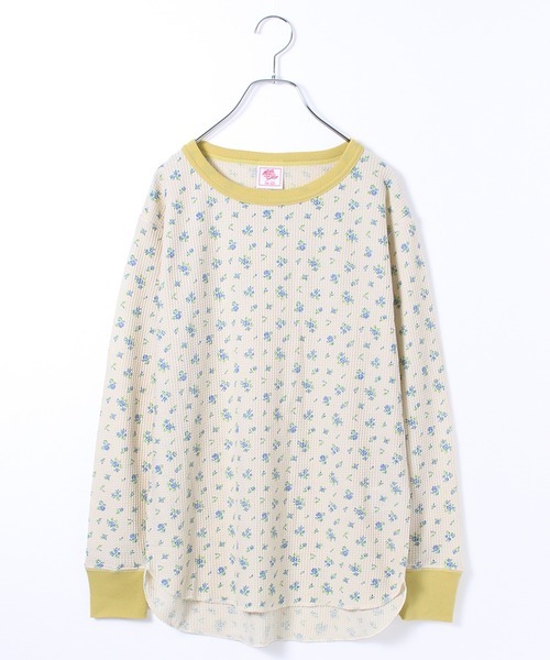 JEMORGAN(ジェーイーモーガン)の「【JEMORGAN / ジェーイーモーガン】花柄ワッフル クレリッククルーネックロンT(PACK入り)(Tシャツ/カットソー・レディース・ピンク系1/パープル系1/ブルー系2/ブルー系1・F)」の11枚目の写真