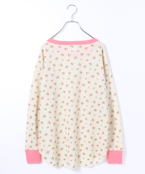 JEMORGAN(ジェーイーモーガン)の「【JEMORGAN / ジェーイーモーガン】花柄ワッフル クレリッククルーネックロンT(PACK入り)(Tシャツ/カットソー・レディース・ピンク系1/パープル系1/ブルー系2/ブルー系1・F)」の16枚目の写真