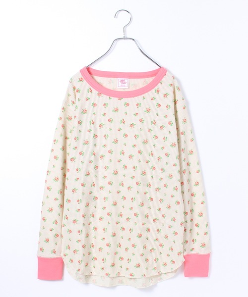 JEMORGAN(ジェーイーモーガン)の「【JEMORGAN / ジェーイーモーガン】花柄ワッフル クレリッククルーネックロンT(PACK入り)(Tシャツ/カットソー・レディース・ピンク系1/パープル系1/ブルー系2/ブルー系1・F)」の15枚目の写真