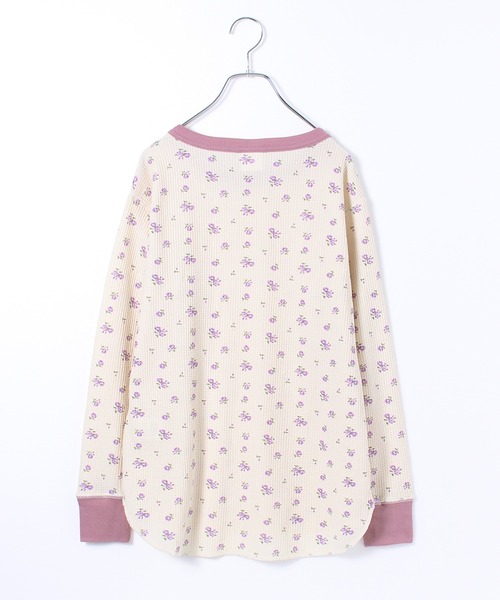 JEMORGAN(ジェーイーモーガン)の「【JEMORGAN / ジェーイーモーガン】花柄ワッフル クレリッククルーネックロンT(PACK入り)(Tシャツ/カットソー・レディース・ピンク系1/パープル系1/ブルー系2/ブルー系1・F)」の14枚目の写真