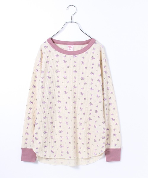 JEMORGAN(ジェーイーモーガン)の「【JEMORGAN / ジェーイーモーガン】花柄ワッフル クレリッククルーネックロンT(PACK入り)(Tシャツ/カットソー・レディース・ピンク系1/パープル系1/ブルー系2/ブルー系1・F)」の13枚目の写真