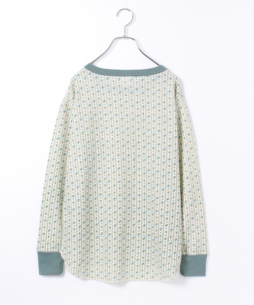 JEMORGAN(ジェーイーモーガン)の「【JEMORGAN / ジェーイーモーガン】花柄ワッフル クレリッククルーネックロンT(PACK入り)(Tシャツ/カットソー・レディース・ピンク系1/パープル系1/ブルー系2/ブルー系1・F)」の10枚目の写真