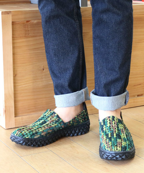 Rock Spring（ロックスプリング）の「ROCK SPRING "FULL BREATH" ウーブンシューズ (RS-101)（スリッポン・レディース・ホワイト/ブラック/イエロー系その他/グリーン系その他/ブルー/ブラック×ホワイト/ネイビー/シルバー/ゴールド/ホワイト×ブラック/ストライプ/ホワイト×ブルー/ホワイト×レッド/ブラック×グレー/ベージュ/ホワイト×ピンク/ライトブルー/オレンジ系その他/シャンパン/ブラック×シルバー・36/42/44/39/37/38/41/40/35/43）」の21枚目の写真