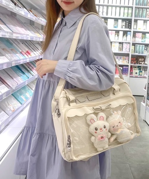 新品未使用お得2点おまけ付き♡Peko Club♡リュック&ショルダーバッグ セール】合皮 チャーム付き シンプル 2WAY トートバッグ