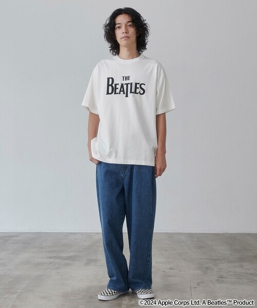 ビートルズ Tシャツ THE BEATLES 非売品 ビートルズ Tシャツ 「赤盤青盤2023 - 黒」 BEATLES 公式 グッズ