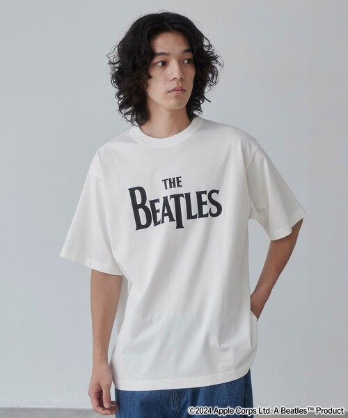 WEB限定】SHIPS: THE BEATLES エンブロイダリー Tシャツ 24SS