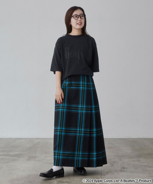 The Beatles(ザビートルズ)の「THE BEATLES(ザ ビートルズ)別注ロゴプリントTシャツ(WEB限定カラー)(Tシャツ/カットソー・メンズ・ホワイト/ダークグレー・S/M/L/XL)」の16枚目の写真