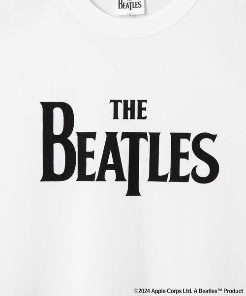The Beatles(ザビートルズ)の「THE BEATLES(ザ ビートルズ)別注ロゴプリントTシャツ(WEB限定カラー)(Tシャツ/カットソー・メンズ・ホワイト/ダークグレー・S/M/L/XL)」の3枚目の写真