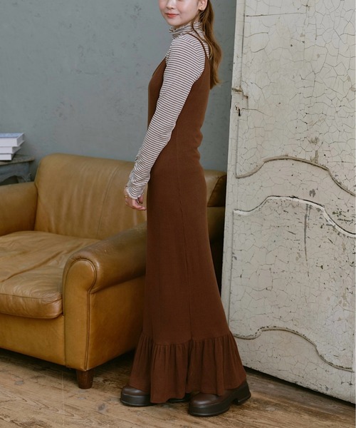 INTER FACTORY（インターファクトリー）の「ゆづき /  マーメイドラメキャミワンピース　made in INTER FACTORY（ワンピース・レディース・ブラック/ブラウン/グレー・FREE）」の22枚目の写真