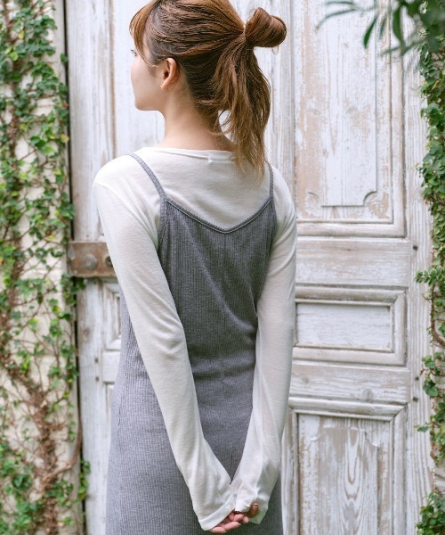 INTER FACTORY（インターファクトリー）の「ゆづき /  マーメイドラメキャミワンピース　made in INTER FACTORY（ワンピース・レディース・ブラック/ブラウン/グレー・FREE）」の16枚目の写真