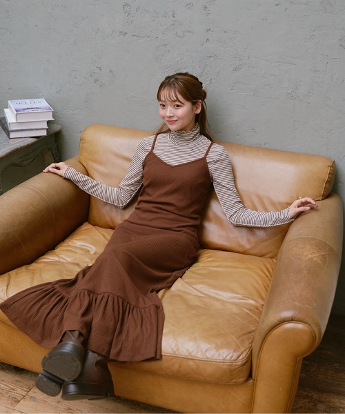 INTER FACTORY（インターファクトリー）の「ゆづき /  マーメイドラメキャミワンピース　made in INTER FACTORY（ワンピース・レディース・ブラック/ブラウン/グレー・FREE）」の20枚目の写真