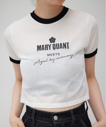 AZUL by moussy | MARY QUANT×AZUL　シアーロゴニット(Tシャツ/カットソー)