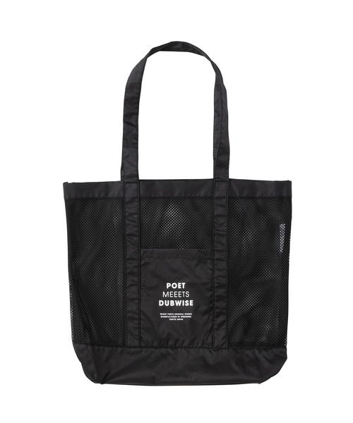 【セール】【POET MEETS DUBWISE/ポエトミーツダブワイズ】 LOGO Mesh Tote ロゴメッシュトートバッグ（トートバッグ）｜POET MEETS DUBWISE（ポエットミーツダブワイズ）