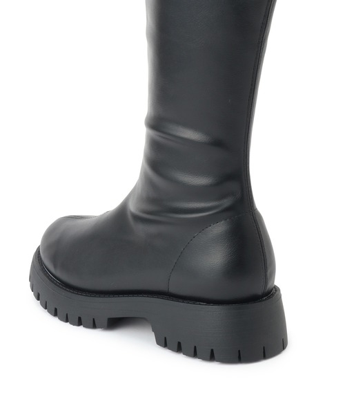 ROPE' PICNIC（ロペピクニック）の「プラットフォームストレッチロングブーツ（ブーツ・レディース・ブラック・22.5cm/23.5cm/24.5cm）」の7枚目の写真