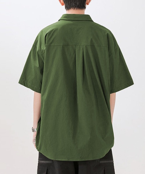 TOBEE(トゥビー)の「【TOBEE】オーバーサイズ ミリタリーシャツ(シャツ/ブラウス・メンズ・カーキ/ネイビー・LARGE/MEDIUM)」の5枚目の写真