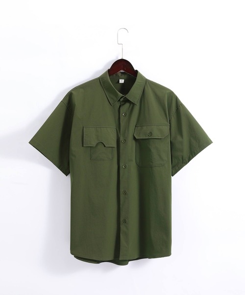 TOBEE(トゥビー)の「【TOBEE】オーバーサイズ ミリタリーシャツ(シャツ/ブラウス・メンズ・カーキ/ネイビー・LARGE/MEDIUM)」の12枚目の写真