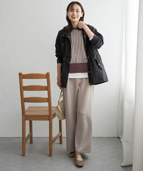 ikka（イッカ）の「【雑誌InRed11月号掲載】撥水マウンテンパーカー【親子コーデ】（マウンテンパーカー・レディース・マジェンタ/チャコールグレー/ライトベージュ/オリーブ・L/M/S）」の19枚目の写真