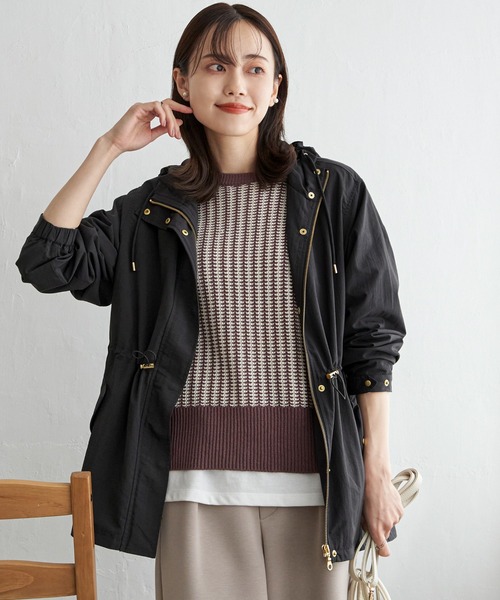 ikka（イッカ）の「【雑誌InRed11月号掲載】撥水マウンテンパーカー【親子コーデ】（マウンテンパーカー・レディース・マジェンタ/チャコールグレー/ライトベージュ/オリーブ・L/M/S）」の17枚目の写真