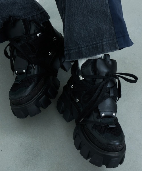 AIVER（アイバー）の「AIVER　ライトソールファットシューズ（ブーツ・メンズ・ブラック・SMALL/MEDIUM/LARGE）」の2枚目の写真